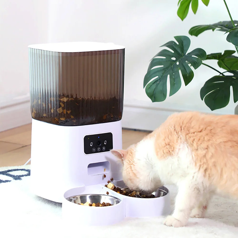 Smart 5L Automatic Pet Feeder with WiFi & Camera
