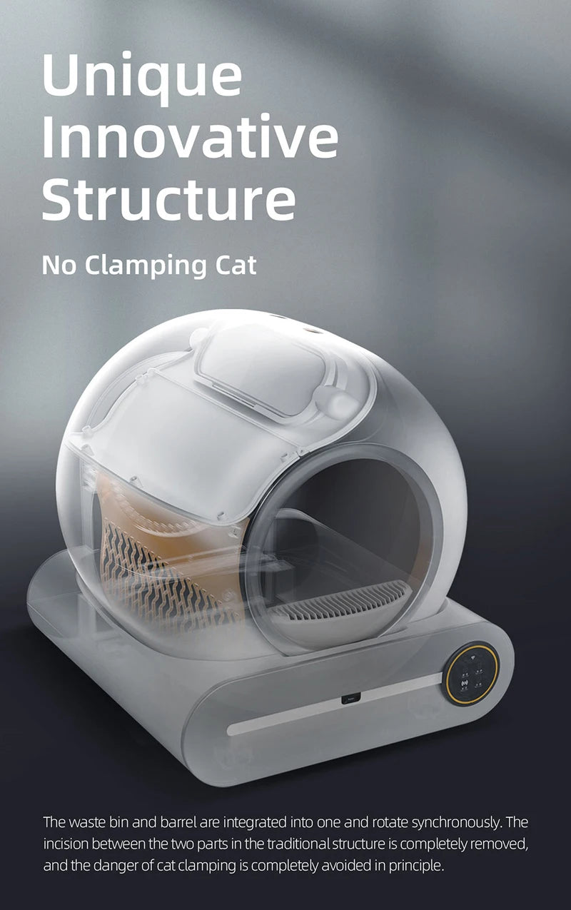 Boîte à litière autonettoyante intelligente Booteely 65L