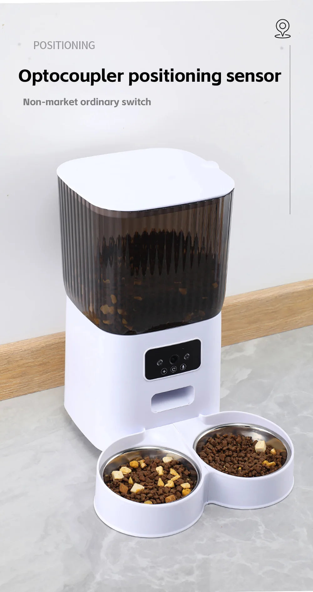 Smart 5L Automatic Pet Feeder with WiFi & Camera