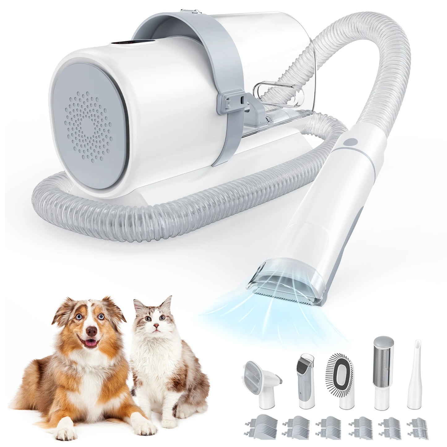 JHK 2.5L Pet Grooming Vacuum Kit with Clippers