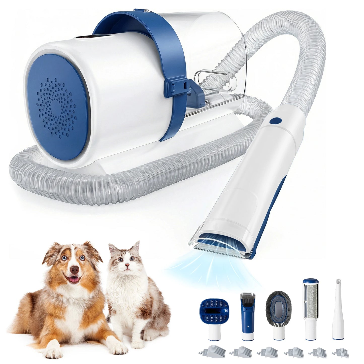 JHK 2.5L Pet Grooming Vacuum Kit with Clippers