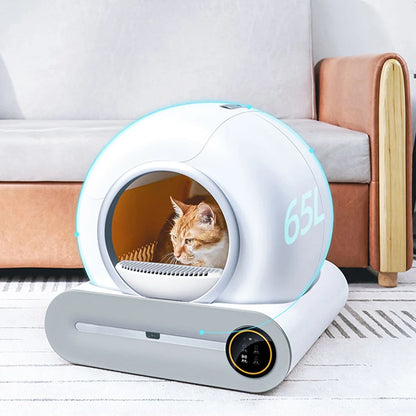 Booteely 65L Smart Self-Cleaning Cat Litter Box