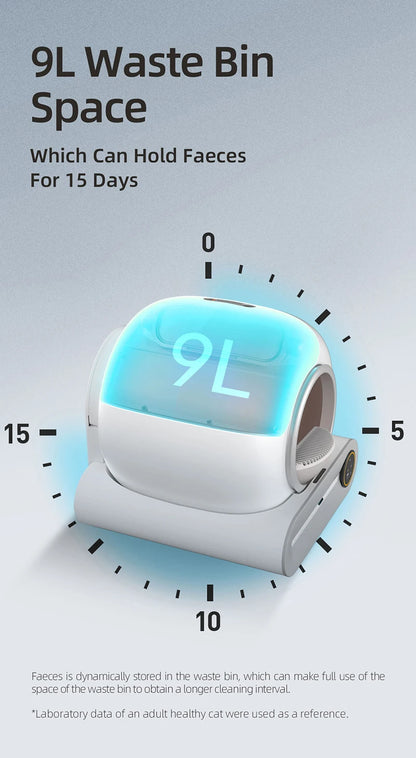 Booteely 65L Smart Self-Cleaning Cat Litter Box