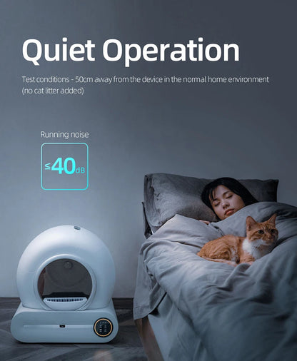 Booteely 65L Smart Self-Cleaning Cat Litter Box