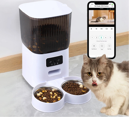 Smart 5L Automatic Pet Feeder with WiFi & Camera