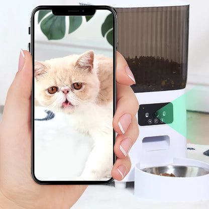 Smart 5L Automatic Pet Feeder with WiFi & Camera